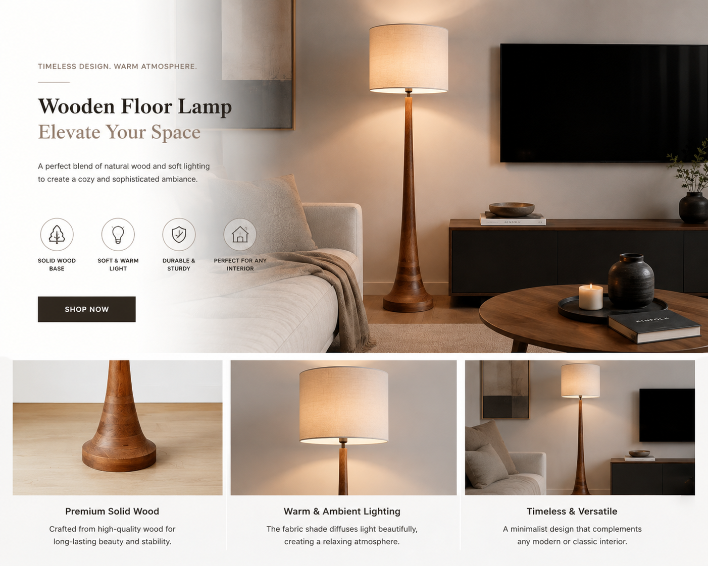 Wood Muse Floor Lamps | Handcrafted Modern Wooden Standing Lamps